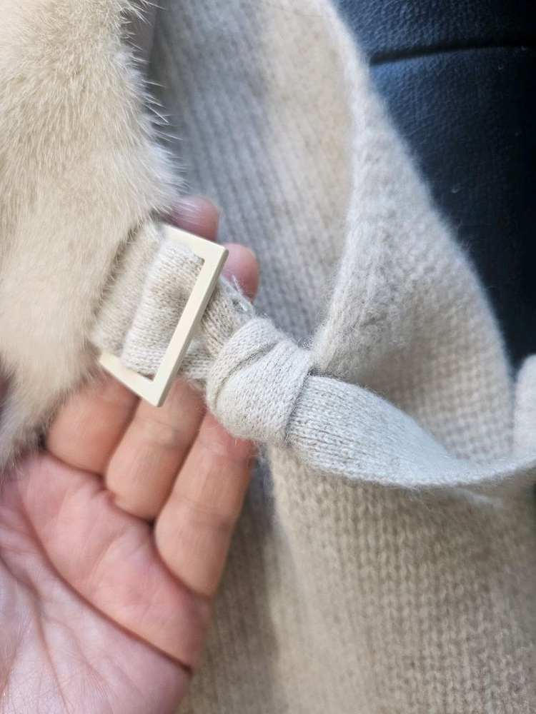 24fW지스튜디오 사가밍크 캐시미어 100 베스트 L--6