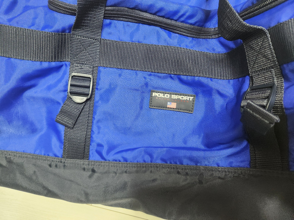 폴로 블루 스포츠 더플백--2