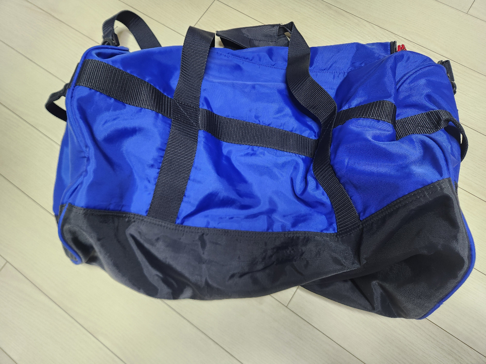 폴로 블루 스포츠 더플백--7