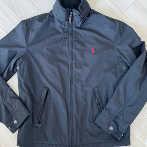 남성 폴로 랄프로렌 네이비 페리 자켓 블랙 S, 내부 후리스 약기모 국내정식수입