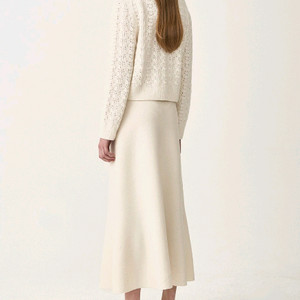 새상품 한섬 더 캐시미어 ㅡ캐시미어 투웨이 스컷트