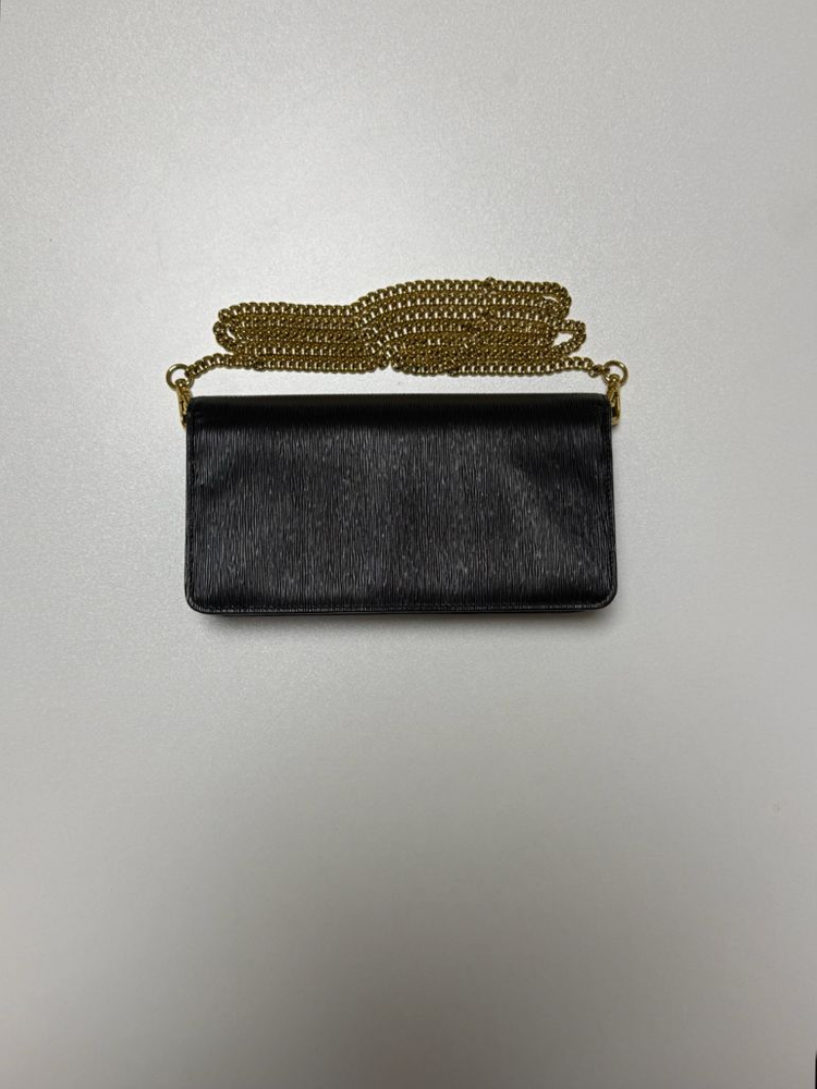 프라다 삼각 로고 비텔로 무브 체인 월렛 크로스백 BLACK 정품 (이탈리아 구매)--1