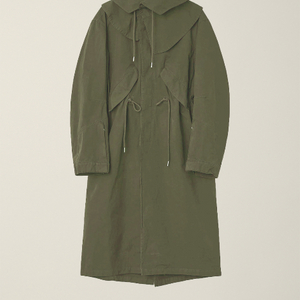 후드 피쉬테일 코트 카키 M 새상품 판매합니다.