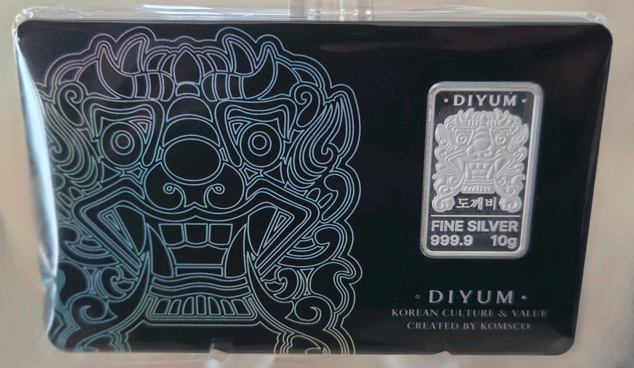 한국조폐공사 도깨비 카드형 실버바 10g 미개봉 새제품--0