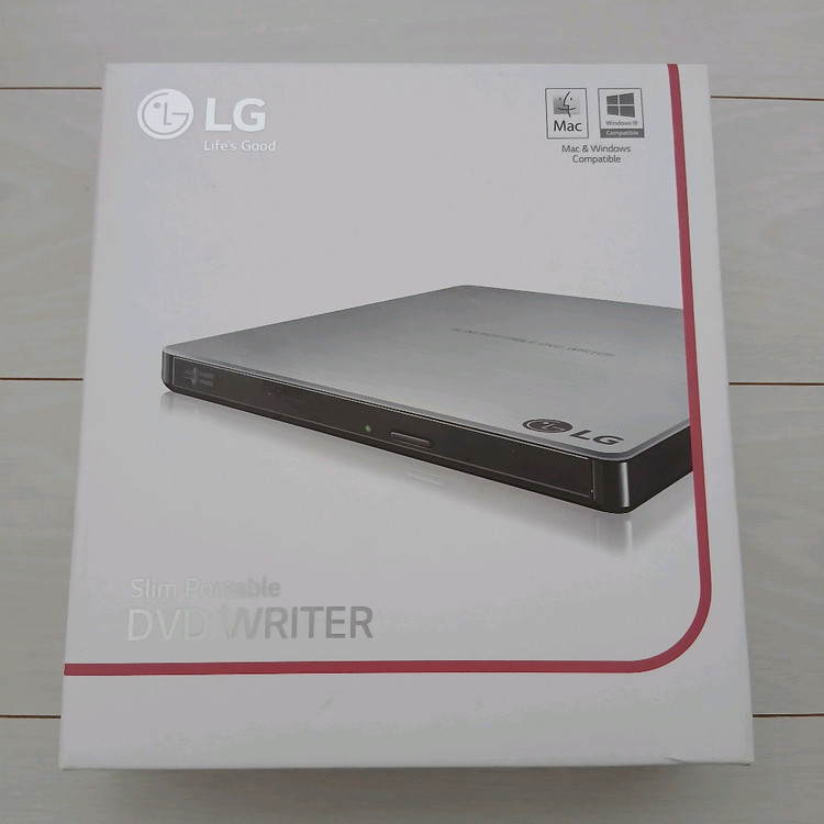 LG 슬림 포터블 DVD Writer + DVD-R 10장(미개봉)--3