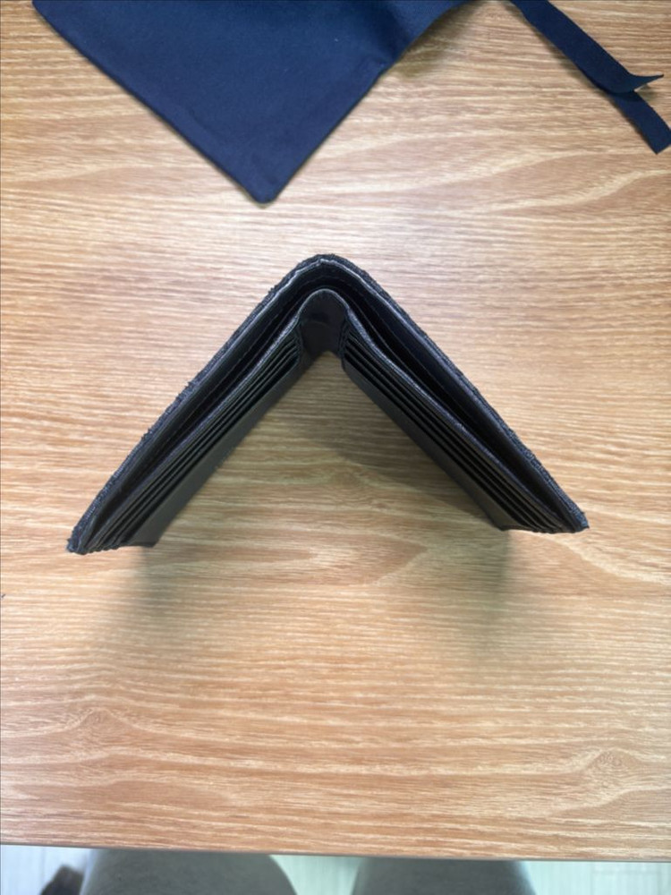 디올 오블리크 자카드 반지갑 블랙 이미지