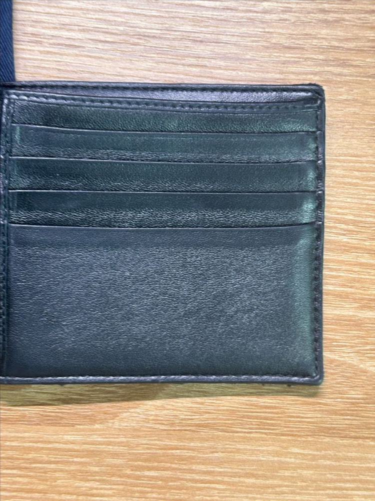 디올 오블리크 자카드 반지갑 블랙 이미지