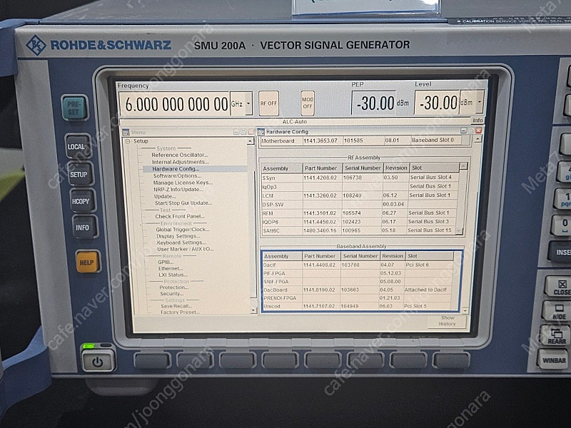 R&S SMU-200A 6G Signal Generator 중고 판매 이미지