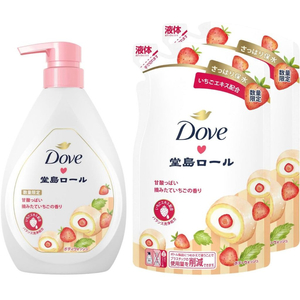 일본 도브 도지마롤 딸기 바디워시 리필 스트로베리 이치고