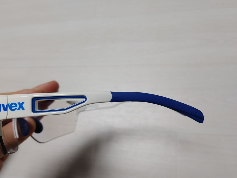 A급] 정품 우벡스 202 레이스바리오 (화이트/변색블루) 스포츠 선글라스 자전거 골프 고글 팝니다. 택포7만--8