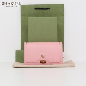 구찌 24FW GG 다이애나 뱀부 미니 크로스백 핑크 696817