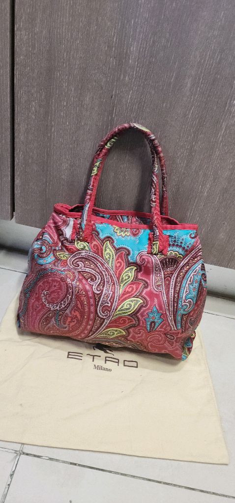 에트로 프로푸미 라지 지퍼숄더백--2