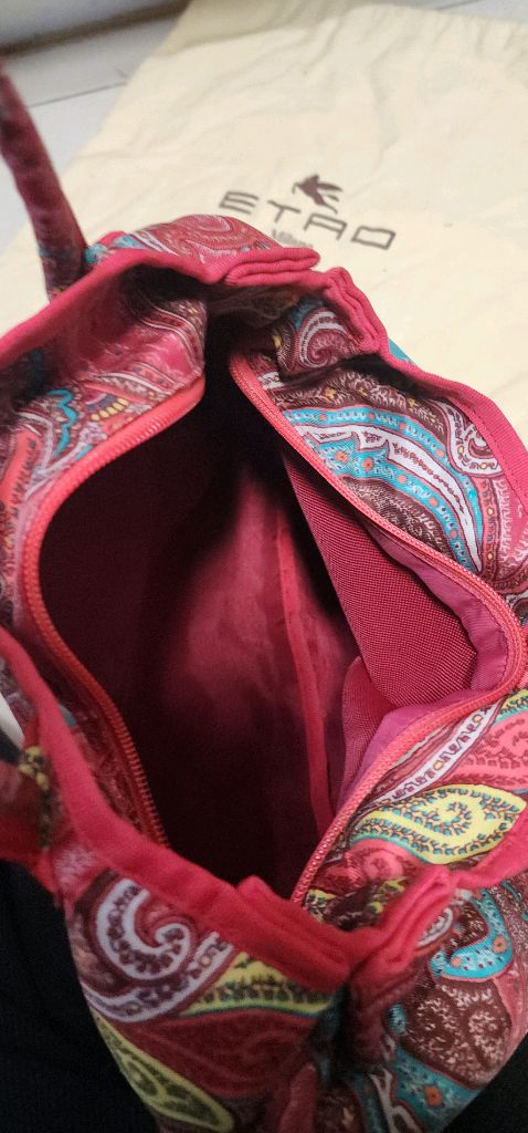 에트로 프로푸미 라지 지퍼숄더백--4