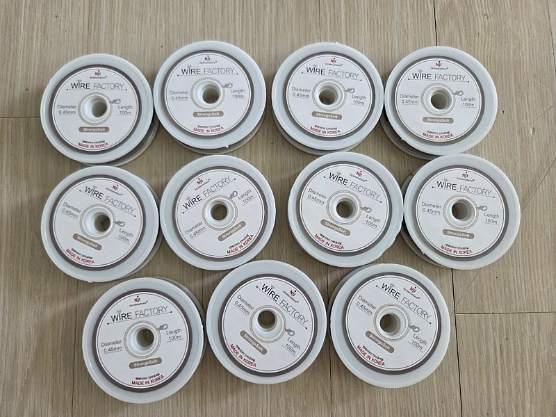 비즈공예용 와이어줄.릴낚시줄 2종(0.45mm,해동 3.0mm) 이미지