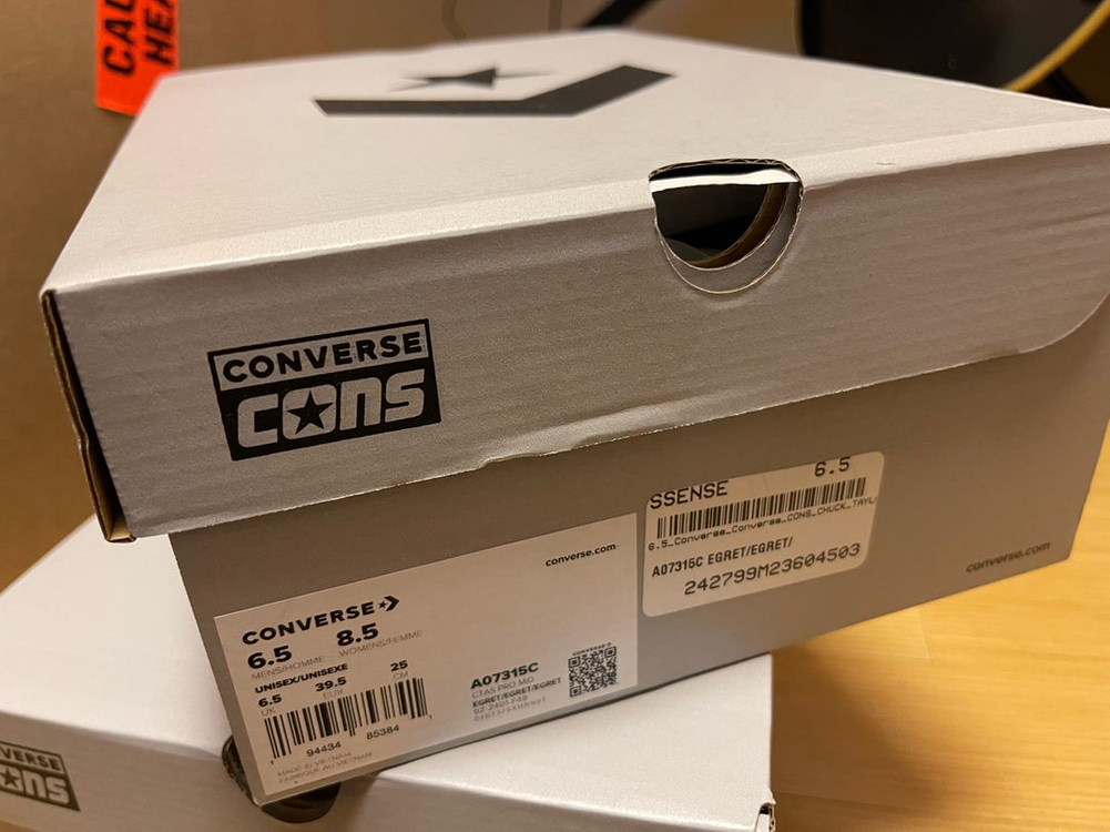 [250] 베이지 CONS 척테일러 올스타 프로 스니커즈--3