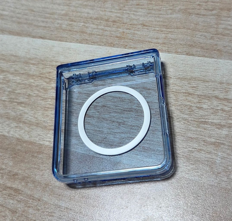 케이맥스 힌지보호 갤럭시Z플립7 맥세이프 클리어핏 블루 새제품 이미지