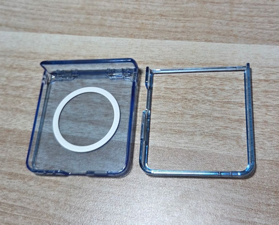 케이맥스 힌지보호 갤럭시Z플립7 맥세이프 클리어핏 블루 새제품 이미지