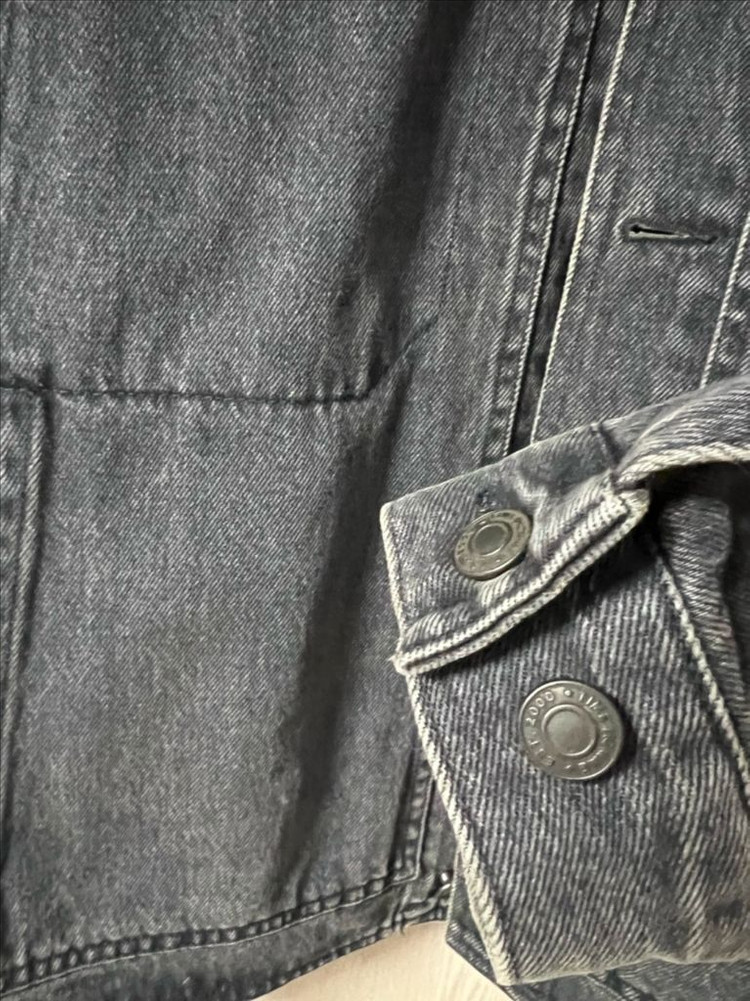 타임옴므 블랙 데님 자켓--2