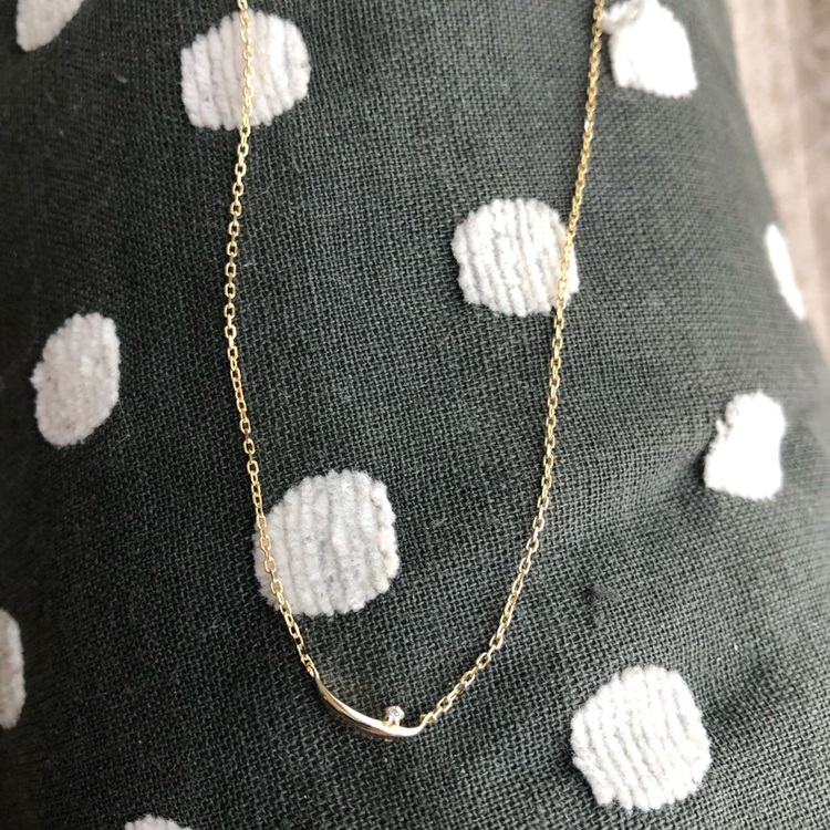 14k 골드 플레이트 목걸이 이미지