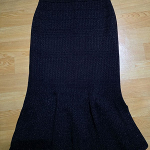 마인 밴딩 니트 스커트 다크네이비 컬러