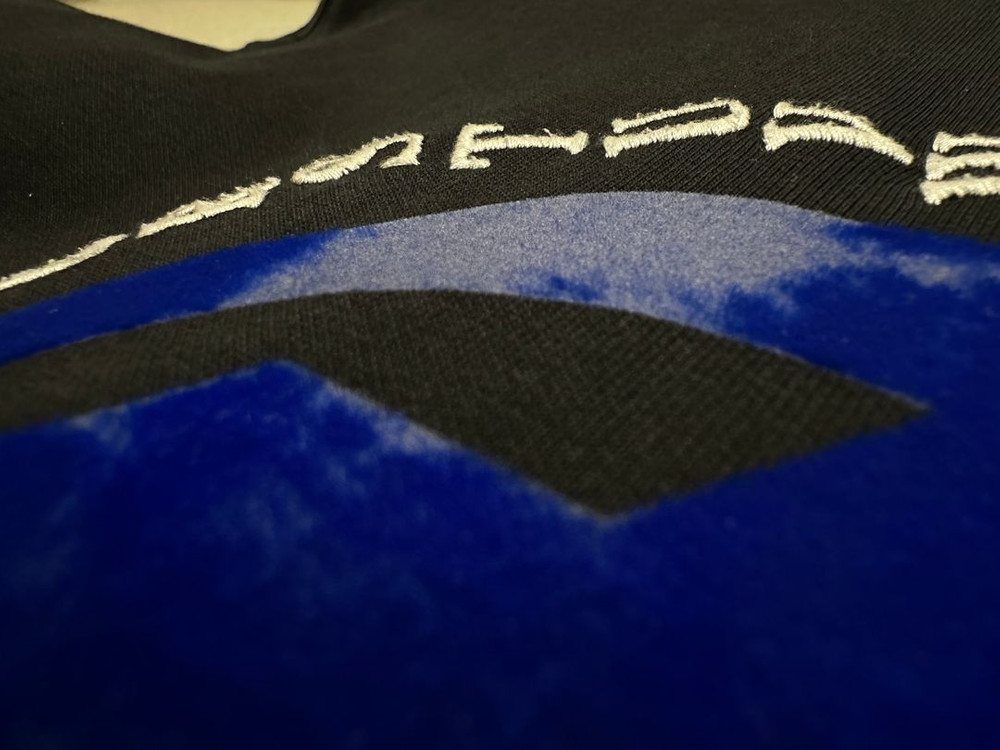 [S-M] 자라 x 아더에러 자수 후드 스웨트셔츠 블랙--1