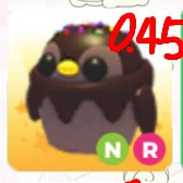 입양하세요 네온 타는 초코펭귄 이미지