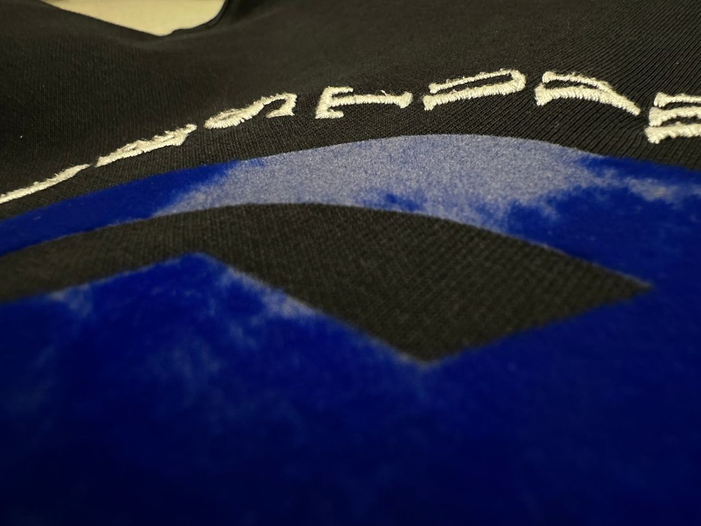 [S-M] 자라 x 아더에러 자수 후드 스웨트셔츠 블랙--4