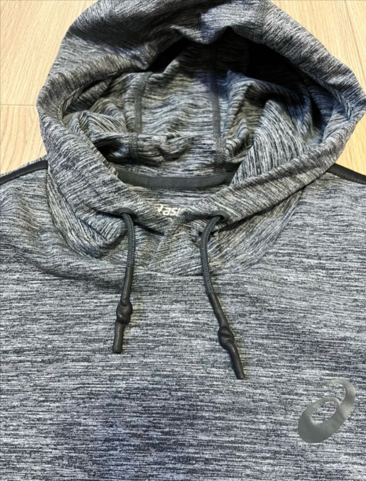 아식스 회색 후드티 95--2