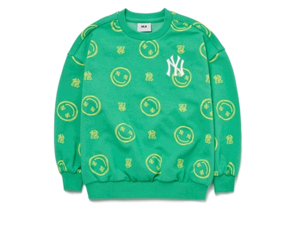 쿨거래시 6만9천택포! 미착용 새제품 MLB 맨투맨 상하세트 남아여아 공용 세트 커플 상하복세트 사이즈 110 이미지