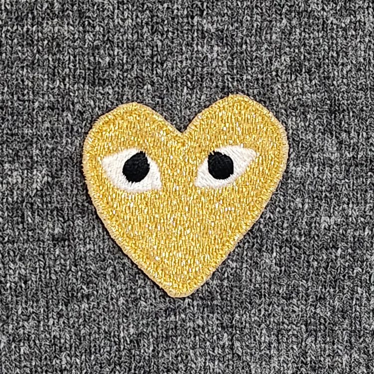 [M] 꼼데가르송 차콜 골드와펜 남성 가디건 AZ-N050--2