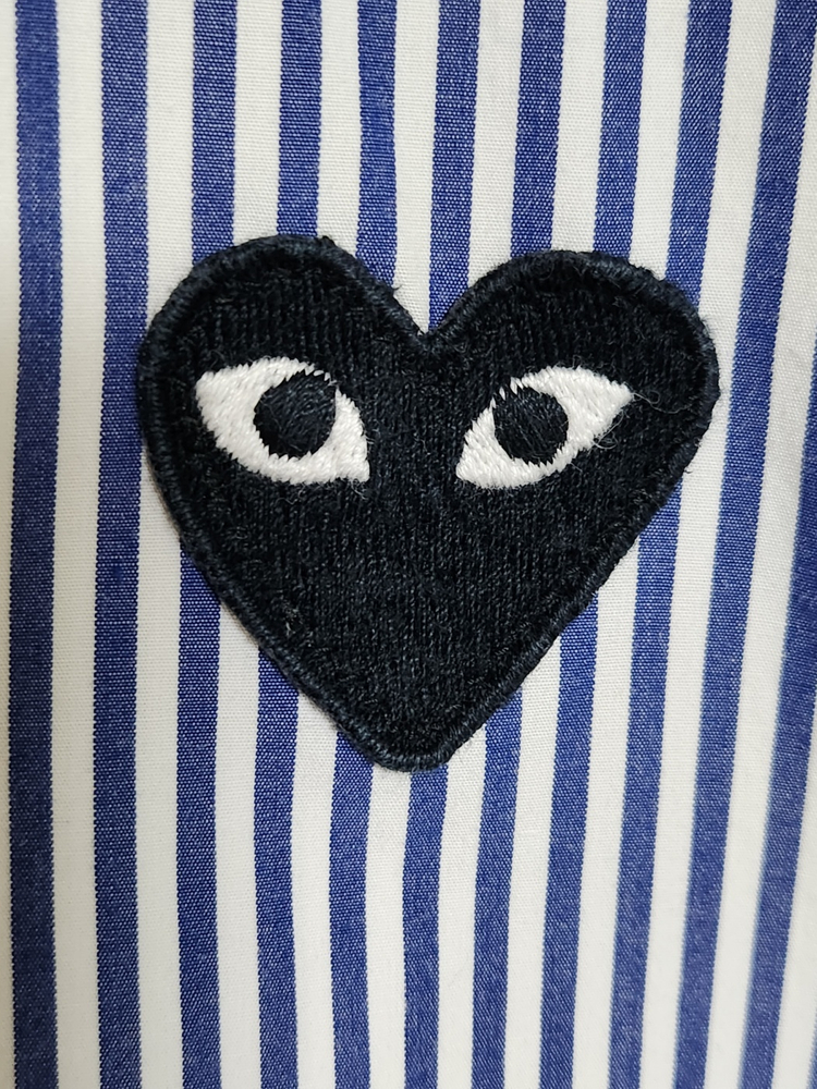 [L] 꼼데가르송 스트라이프 하트와펜 남성 셔츠 AZ-B008--2