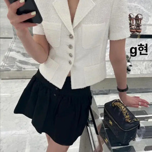 새상품) 더로랑 바비 튤 미니 스커트 블랙 화이트 M 이미지