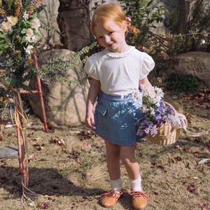 워니리본 데님랩스커트 XL 새상품 ㅡ 택포 6만