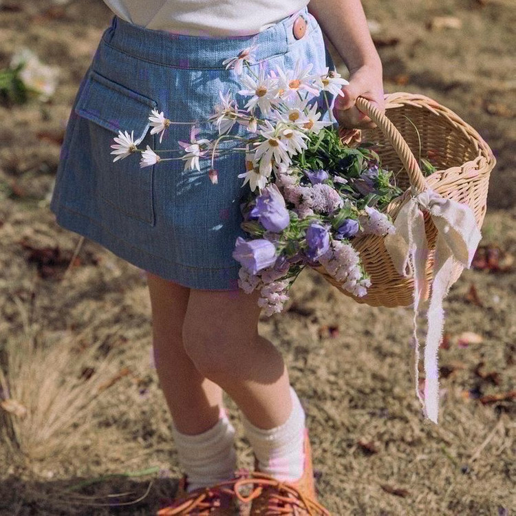 워니리본 데님랩스커트 XL 새상품 ㅡ 택포 6만--1