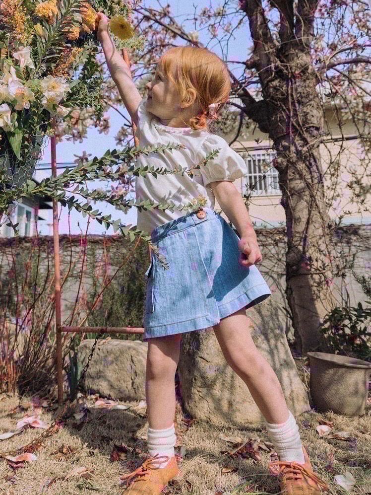 워니리본 데님랩스커트 XL 새상품 ㅡ 택포 6만--3