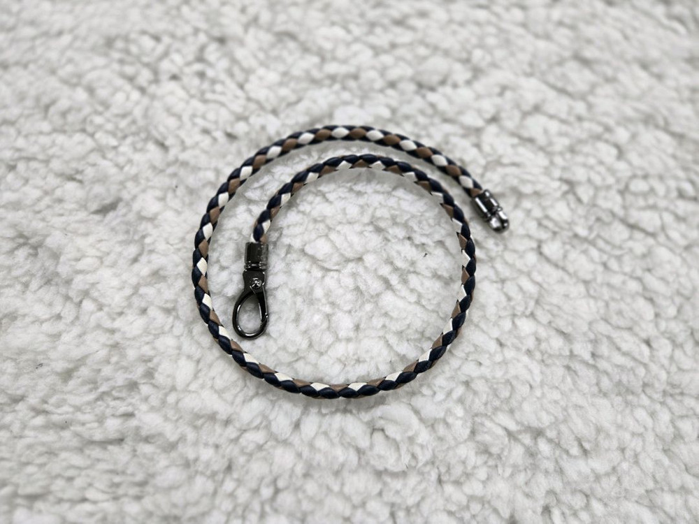 TODS 토즈 송아지가죽 위빙 팔찌--1