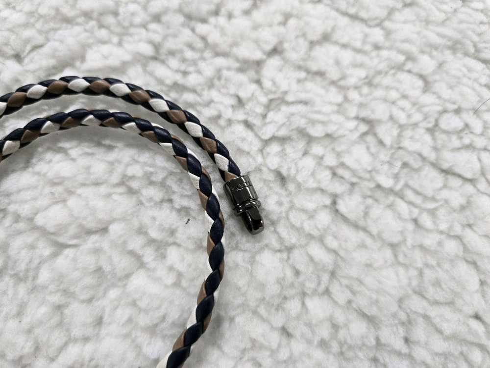 TODS 토즈 송아지가죽 위빙 팔찌--2