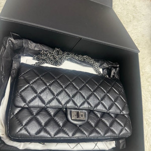 샤넬 클래식 라지 은장 백