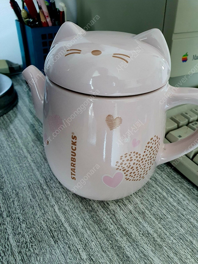 2018년 스타벅스 바렌타인 한정판 고양이티팟 이미지