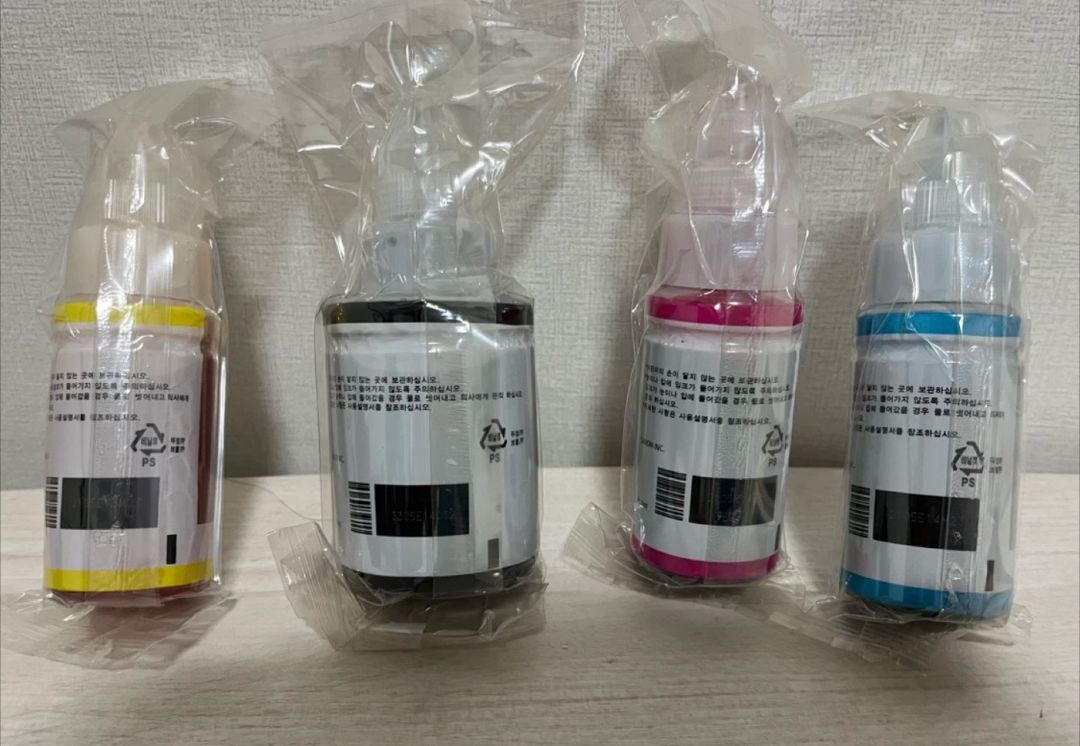 캐논 GI-990 잉크 4색 세트 미개봉 정품--1