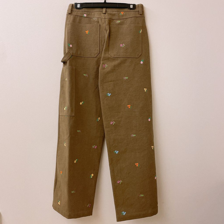 아이링마켓 플라워 카펜터 팬츠 카키 새상품--2