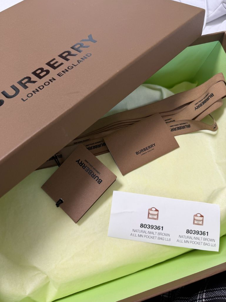 버버리 포켓백 캔버스백--5