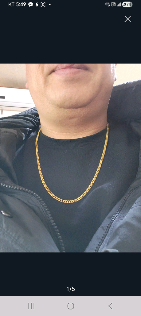 부산 순금 목걸이 14.99돈--0