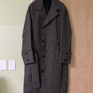 우영미 21fw 메인 체크 코트 판매