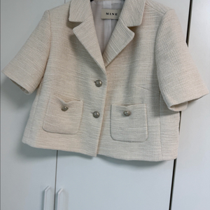 마인 반팔 트위드 한섬