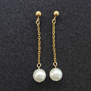 진주 드롭 귀걸이