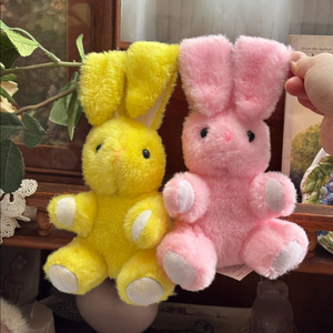 개별가격) 고전빈티지인형 벨크로 토끼인형 노랑/핑크 페어리계인형 모리걸히메갸루 빈티지소품 고전완구