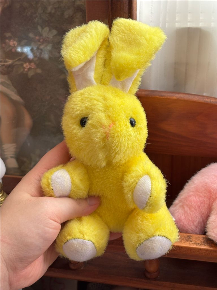 개별가격) 고전빈티지인형 벨크로 토끼인형 노랑/핑크 페어리계인형 모리걸히메갸루 빈티지소품 고전완구--3