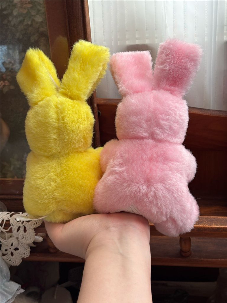 개별가격) 고전빈티지인형 벨크로 토끼인형 노랑/핑크 페어리계인형 모리걸히메갸루 빈티지소품 고전완구--4