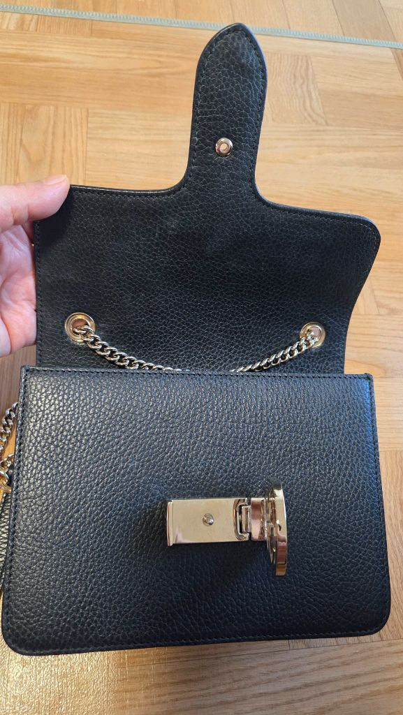 구찌 인터로킹 체인백 스몰 블랙 구찌 가방--5